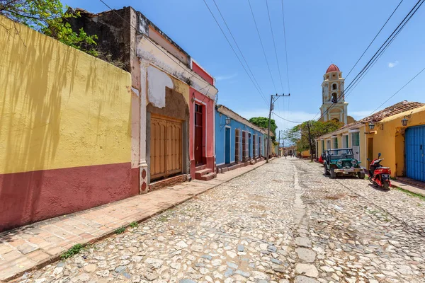 Trynidad Kuba Czerwca 2019 Street View Old Church Small Touristic — Zdjęcie stockowe