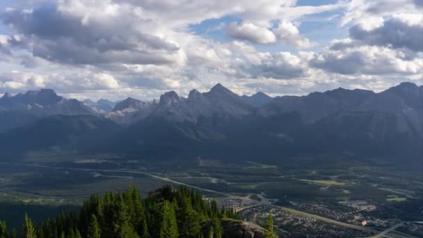 Time Lapse av kanadensiska Rocky Mountains — Stockvideo