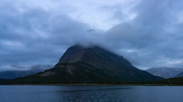 Tiempo Lapse del Lago Glaciar Sunrise — Vídeos de Stock