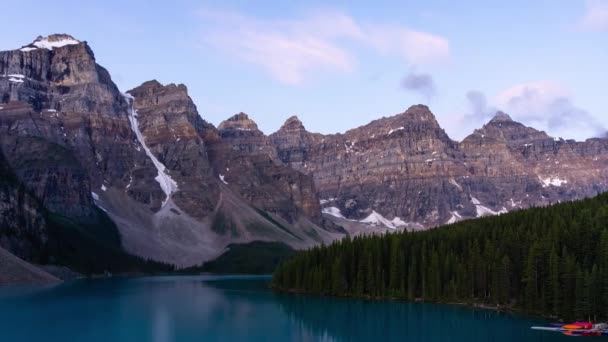 Temps écoulé depuis le lever du soleil du lac Moraine — Video