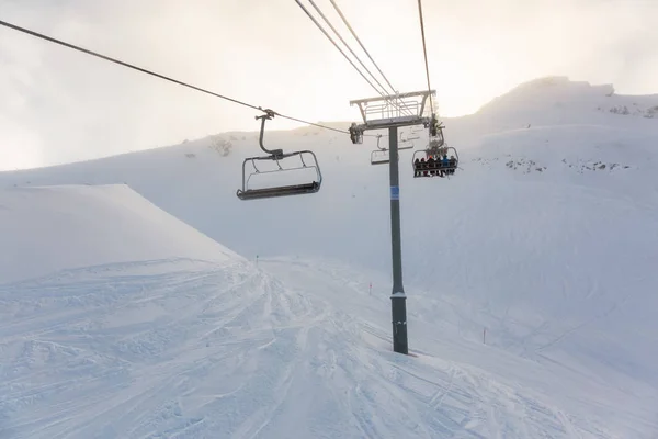 Whistler Ski Resort British Columbia Canadá Bela Vista Neve Canadense — Fotografia de Stock