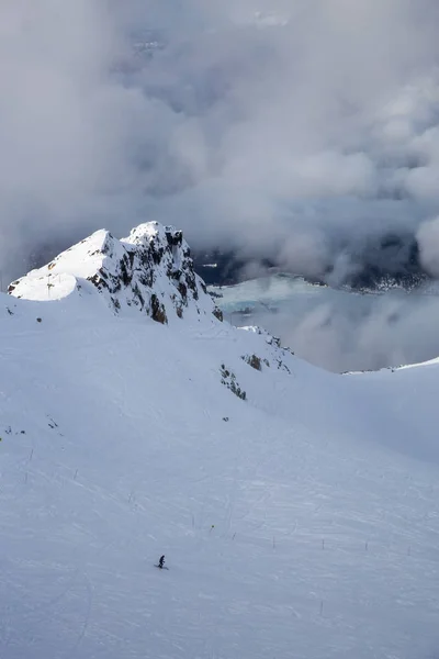 Whistler British Columbia Kanada Vacker Utsikt Över Det Kanadensiska Snötäckta — Stockfoto