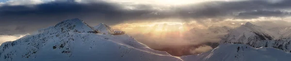 Kicking Horse Golden British Columbia Canada Bella Vista Aerea Panoramica — Foto Stock