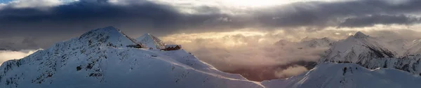 Kicking Horse Golden British Columbia Kanada Schöne Panorama Luftaufnahme Der — Stockfoto