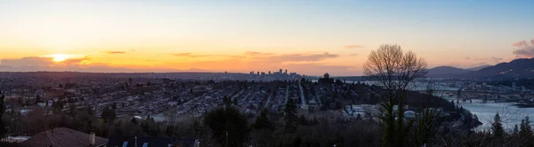 Бернабі Великий Ванкувер Британська Колумбія Канада Чудове Панорамне Місто Вершини — стокове фото