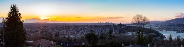 Burnaby Gran Vancouver Columbia Británica Canadá Hermosa Vista Panorámica Ciudad — Foto de Stock