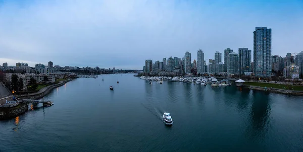 Downtown Vancouver Colúmbia Britânica Canadá Bela Vista Panorâmica Aérea Dos — Fotografia de Stock