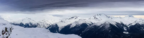 Belle Vue Sur Black Tusk Pendant Une Soirée Hiver Avant — Photo