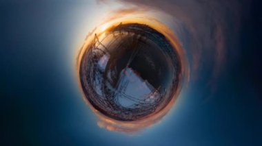 Havadan 360 Görünümünün Sürekli Görüntü Görüntüsü