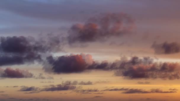 Cinemagraph Animación de bucle continuo de hermoso paisaje nuboso durante la puesta del sol — Vídeos de Stock