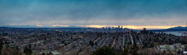 Burnaby Greater Vancouver Brit Columbia Kanada Gyönyörű Légi Panoráma Kilátás — Stock Fotó