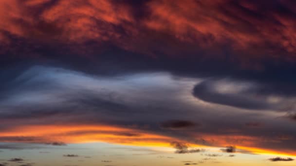 Cinemagraph Continuous Loop Animation of Beautiful Cloudscape durante o pôr do sol — Vídeo de Stock