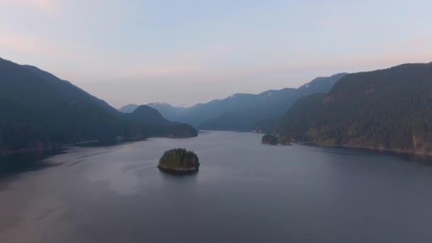 Krásný letecký panoramatický pohled na indické rameno — Stock video