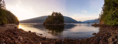 Kanada manzarasının güzel panoramik görüntüsü