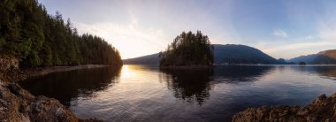 Kanada manzarasının güzel panoramik görüntüsü