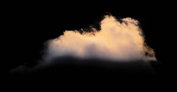 Vista aérea del paisaje nuboso colorido durante el atardecer o la salida del sol — Foto de Stock