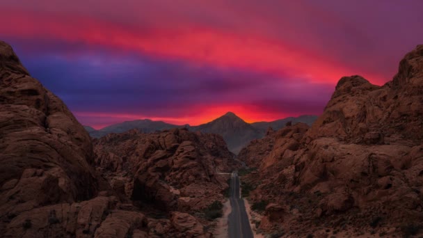Cinemagraph Continuous Loop Animation of Valley of Fire State Park — Stock Video