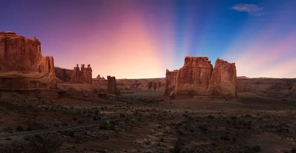 Arches National Park, localizado perto de Moab, Utah, Estados Unidos — Fotografia de Stock