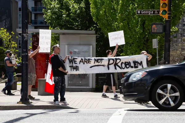 Kanadyjczycy protestują przeciwko zakazowi broni palnej premiera Justina Trudeau — Zdjęcie stockowe