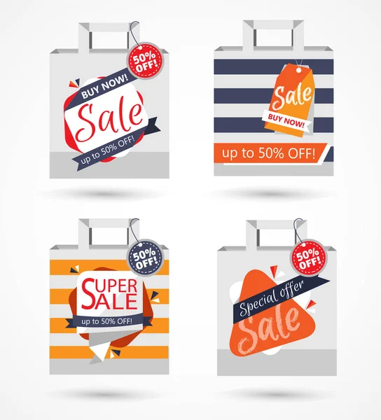 4 ışık gri kağıt alışveriş Satılık poşet yaratıcı kümesi.