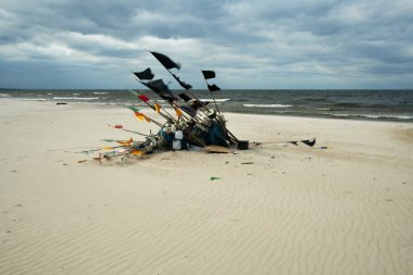 Ağ balıkçılık sahilde 10