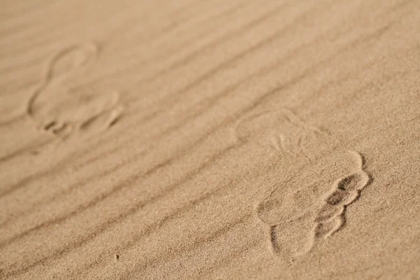 A homok 3 emberi láb — Stock Fotó