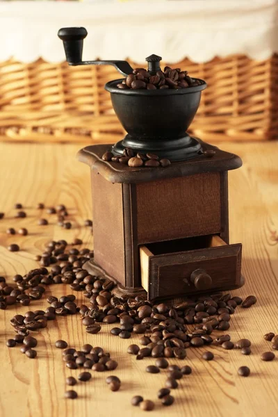 ahşap kahve Öğütücü ve kahve 1