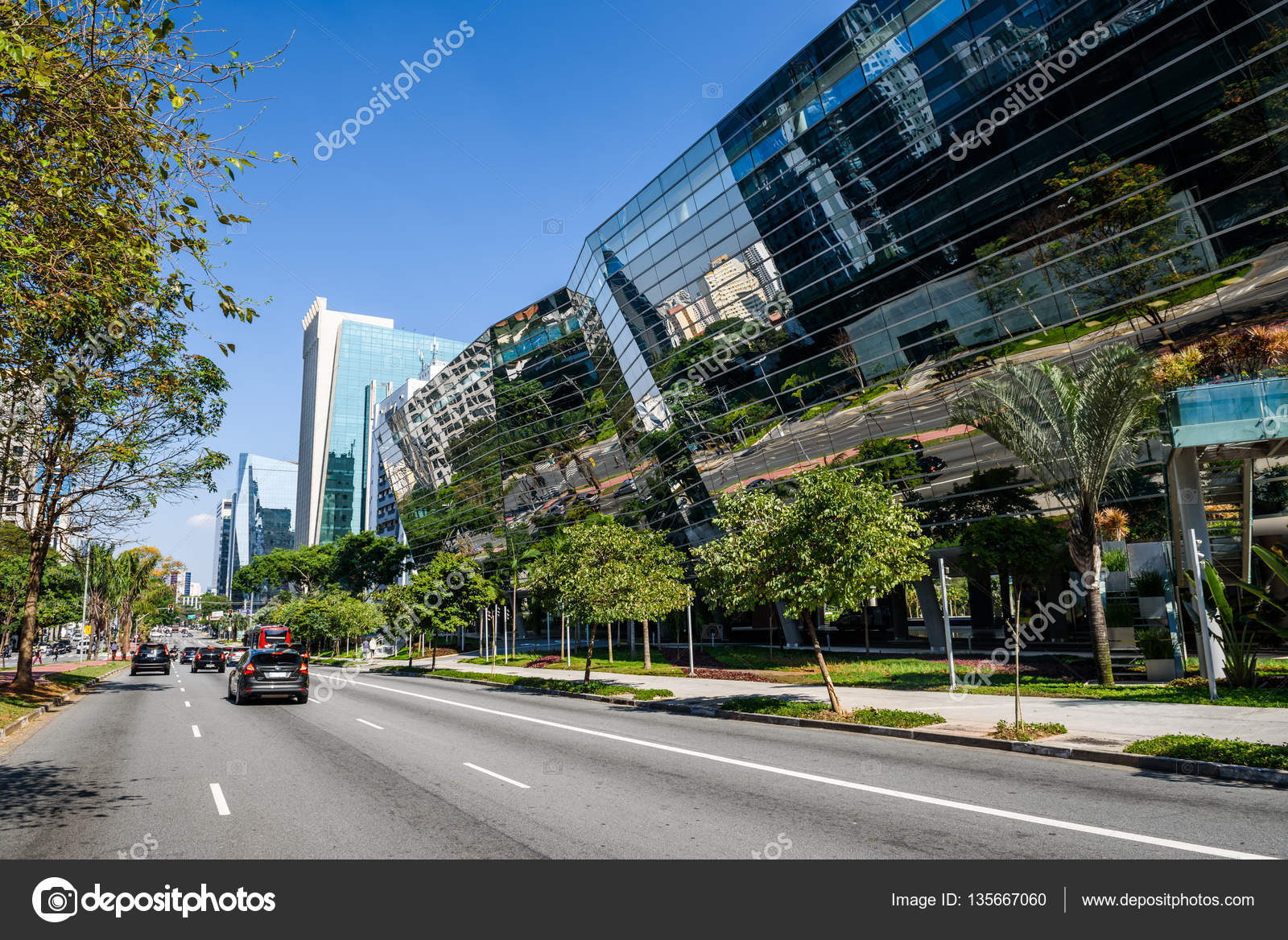 Brigadeiro Faria Lima Avenue, Brasil — Fotografia de Stock