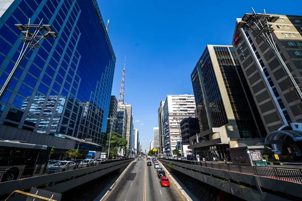 Avenida Paulista, Sao Paulo — Foto de Stock