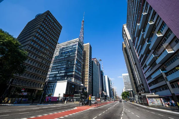 Avenida Paulista, Sao Paulo — Foto de Stock