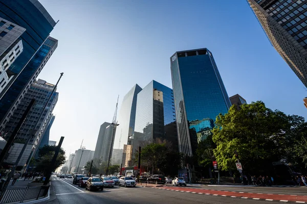 Avenida Paulista, Sao Paulo — Foto de Stock