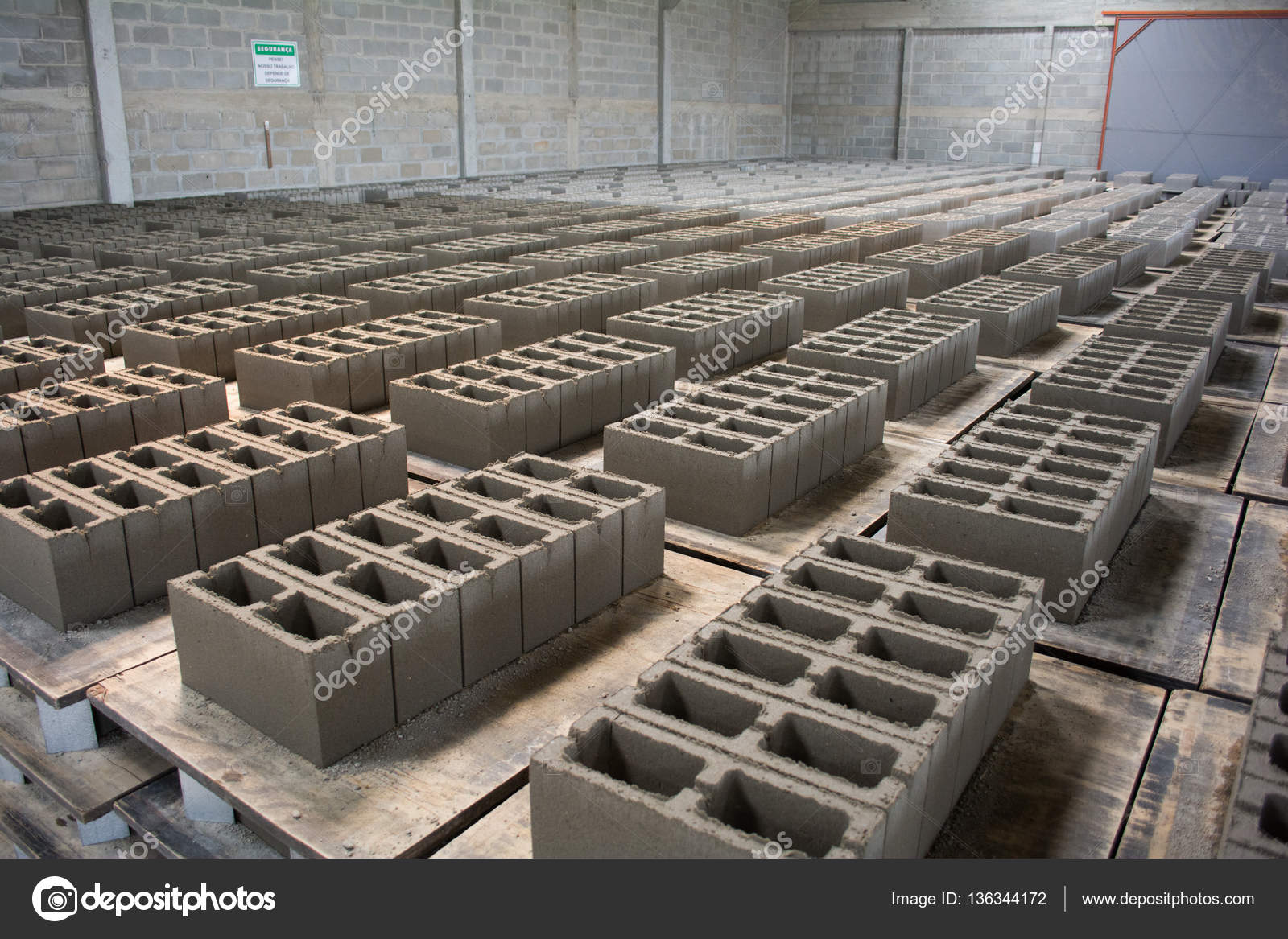 Concrete Block Plant — Stock Photo © vitormarigo #136344172