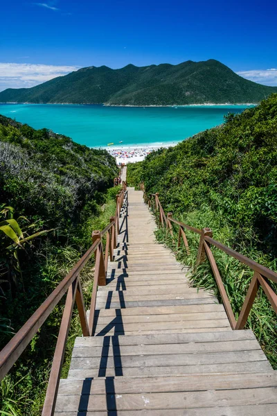 Pier am Strand, Brasilien — Stockfoto