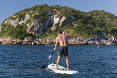 RIO DE JANEIRO, BRAZIL, OCTOBER 2017: Tour to the Tijucas Islands, Barra da Tijuca, Rio de Janeiro,