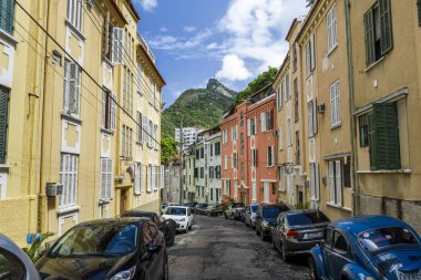 Rua Pires de Almeida, sakin bir görünüm ile İsa Redentor sokak