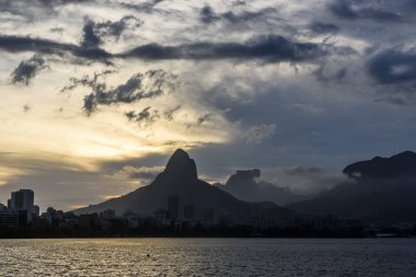 Sunset by Rodrigo de Freitas Lagoon