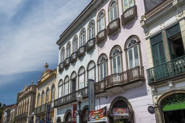Catete Street, Rio de Janeir tipik eski tarihi binalar