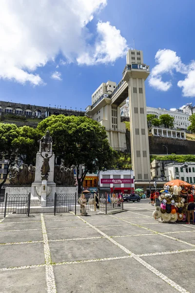 Lacerda Elevator Dolnego Miasta Salvador Bahia Brazylia — Zdjęcie stockowe