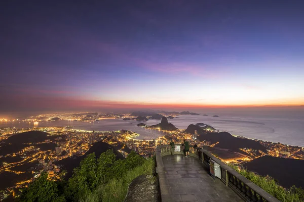 Svítání v hoře Corcovado — Stock fotografie