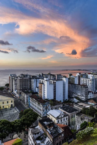 Weergave Van Lacerda Lift Alta Stad Historische Centrum Van Salvador — Stockfoto