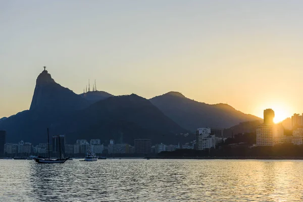 Günbatımı Urca duvarına — Stok fotoğraf