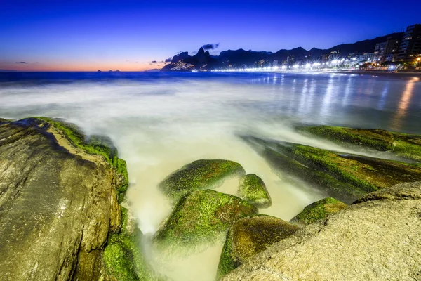 Puesta de sol vista desde Praia de Ipanema — Foto de Stock