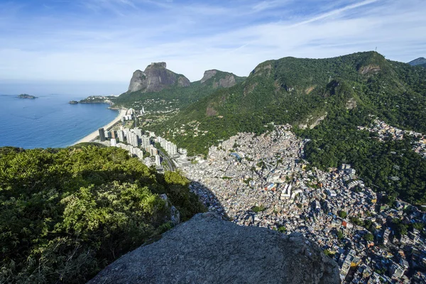 View from Morro Dois Irmaos — Stock Photo, Image