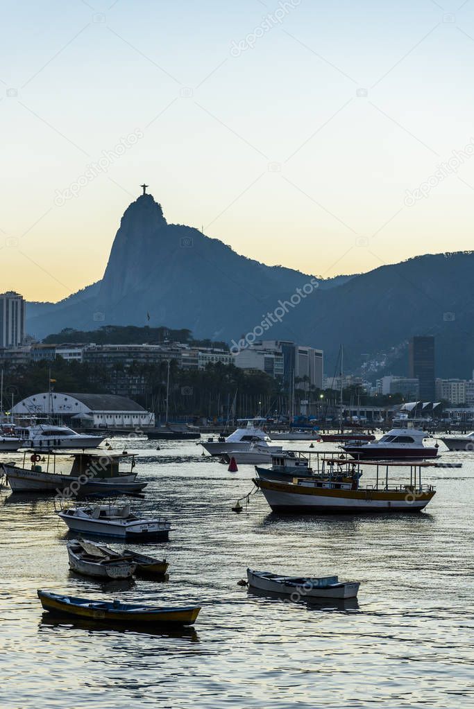 Sunset on the wall of Urca