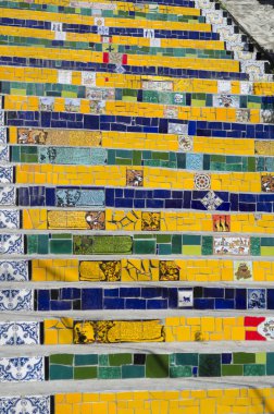 RIO DE JANEIRO, BRAZIL, SEPTEMBER 2014: Staircase Selarn, Lapa, Rio de Janeiro