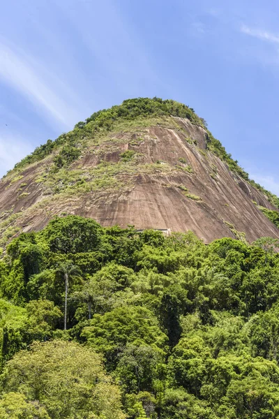 Vista a la montaña Mirante Doña Marta en el Bosque de Tijuca — Foto de Stock