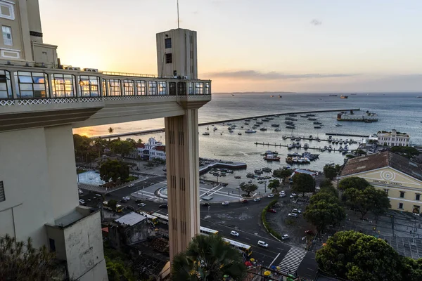 Utsikt Över Lacerda Hissen Övre Staden Salvador Bahia Brasilien — Stockfoto