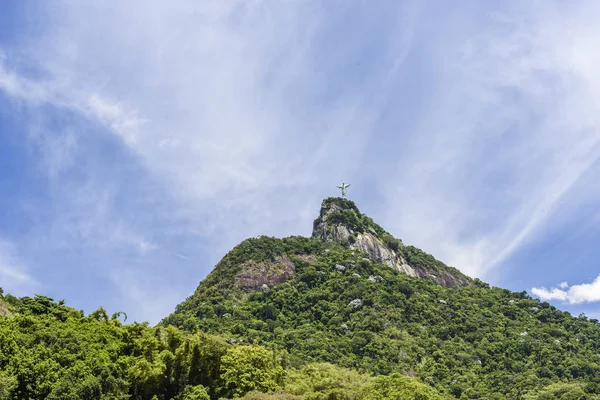 İsa kurtarıcı ve Corcovado dağ — Stok fotoğraf