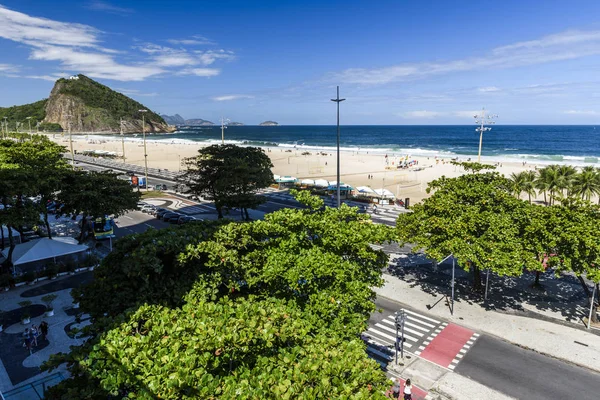 Pohled z výše Copacabana Beach — Stock fotografie