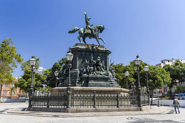 Estátua da Praça Tiradentes — Fotografia de Stock